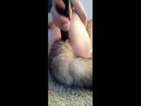 Sexy chick destroying her pussy